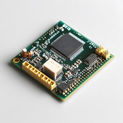 Green Circuit Board Closeup. (1)