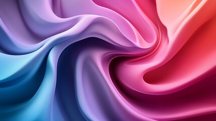 Abstract Colorful Swirling Fabric.