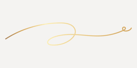 Elegant gold abstract design, hand drawn vector