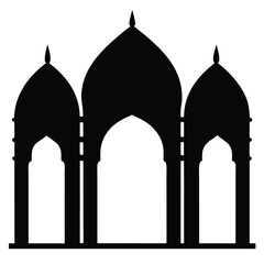 taj mahal vector illustration