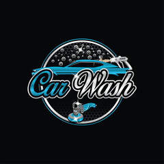 Car Wash Logo Design Template