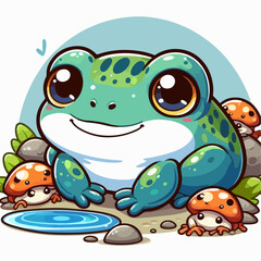 frog vector illustration