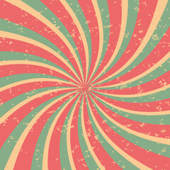 Colorful retro grunge vector. Vintage summer background.