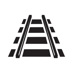 train railway silhouette design. railroad icon.