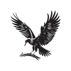 Minimalist Black Kite Silhouette - Black Kite Vector - Black Kite Illustration - Black and White Black Kite Design.