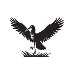 Minimalist Black Kite Silhouette - Black Kite Vector - Black Kite Illustration - Black and White Black Kite Design.