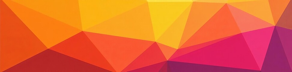 Vibrant geometric shapes in orange, pink, and yellow tones, yellow, wallpaper, pattern