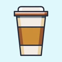 A Delicious Cup of Coffee in a Disposable Paper Cup