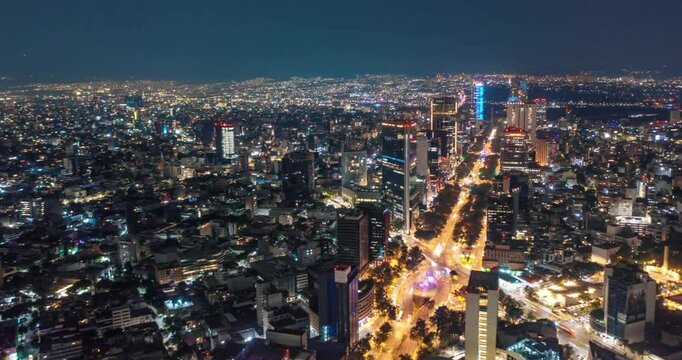 Timelapse nighttime aerial view of Beirut, Lebanon; ideal for travel blogs, cityscape designs, and Middle Easternthemed projects. Ideal for promotional materials.