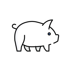 Pig  Vector icon