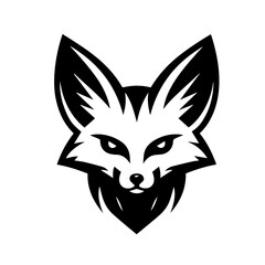 The Fennec Fox Head Shape Logo Symbol Icon 
