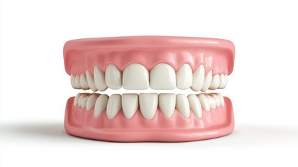 Obraz premium A png cutout isolated on transparent background of gums dentistry, human tooth dentures, and dental implants available as Stock