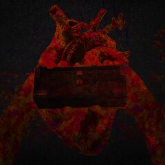 Hands holding a chest/box
