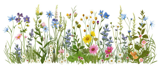 Delicadeza Natural: Patrón Floral sobre Blanco Puro