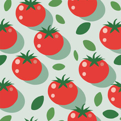 Tomato Leaf Seamless Pattern