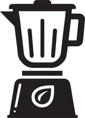 Blender Silhouette with Classic Jar and Base Design for Kitchen, Smoothie, and Food Preparation