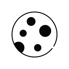 Moon  Vector icon