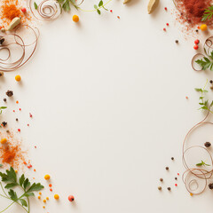 Obraz premium vibrant spice frame,