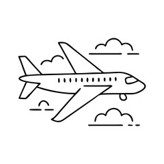 airplane icon, airplane vector illustration-simple illustration of airplane, perfect for airplane logos and icons