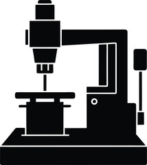 vector illustration of a microscope