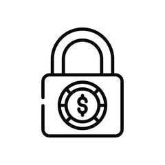 Padlock  Icon vector stock illustration