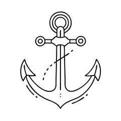 anchor icon, anchor vector illustration-simple illustration of anchor, perfect for anchor logos and icons