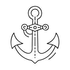 anchor icon, anchor vector illustration-simple illustration of anchor, perfect for anchor logos and icons