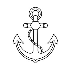 anchor icon, anchor vector illustration-simple illustration of anchor, perfect for anchor logos and icons