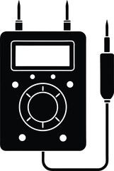 portable radio isolated on white background