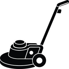 lawn mower isolated on white