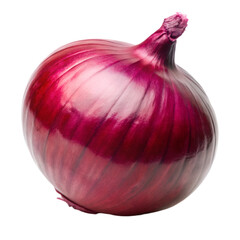 Red onion isolated on white background