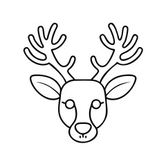 antler icon, antler vector illustration-simple illustration of antler, perfect for antler logos and icons