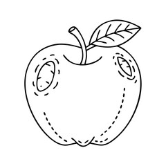 apple icon, apple vector illustration-simple illustration of apple, perfect for apple logos and icons