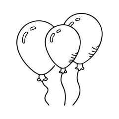balloons icon, balloons vector illustration-simple illustration of balloons, perfect for balloons logos and icons