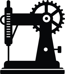 vector illustration of a microscope