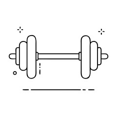 barbell icon, barbell vector illustration-simple illustration of barbell, perfect for barbell logos and icons