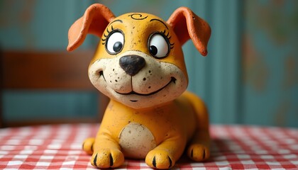 Paper mache dog