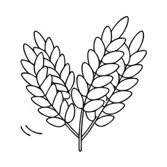 barley icon, barley vector illustration-simple illustration of barley, perfect for barley logos and icons