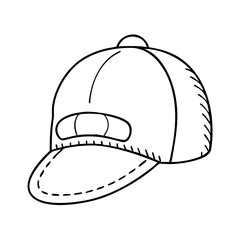 baseball hat icon, baseball hat vector illustration-simple illustration of baseball hat, perfect for baseball hat logos and icons