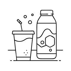 beverage icon, beverage vector illustration-simple illustration of beverage, perfect for beverage logos and icons