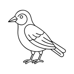 bird icon, bird vector illustration-simple illustration of bird, perfect for bird logos and icons