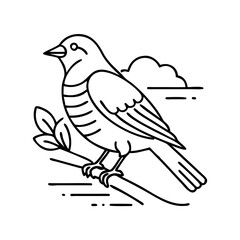 bird icon, bird vector illustration-simple illustration of bird, perfect for bird logos and icons