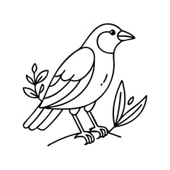 bird icon, bird vector illustration-simple illustration of bird, perfect for bird logos and icons