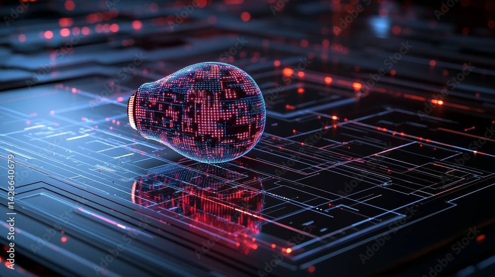 Poster the concept of future technology for business solutions is represented by an abstract background of 