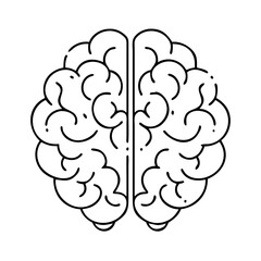 brain icon, brain vector illustration-simple illustration of brain, perfect for brain logos and icons