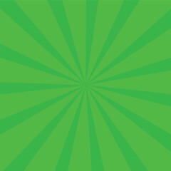 green burst background. retro green color ray burst design background.