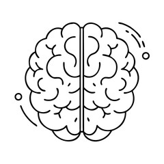 brain icon, brain vector illustration-simple illustration of brain, perfect for brain logos and icons