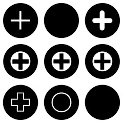 Fototapeta premium Clean Circular Animal Vector Illustrations