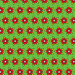 seamless pattern with flowers