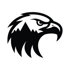 Modern Eagle Symbol with Mountains for Branding, Stylized Eagle and Mountain Graphic for Emblem Designs